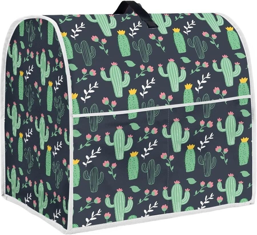 Mixerhoes Keukenapparaat Apparaathoes Stofhoes Keuken Organiseren Met Opbergvakken 38 cm Hoog Cactus Print