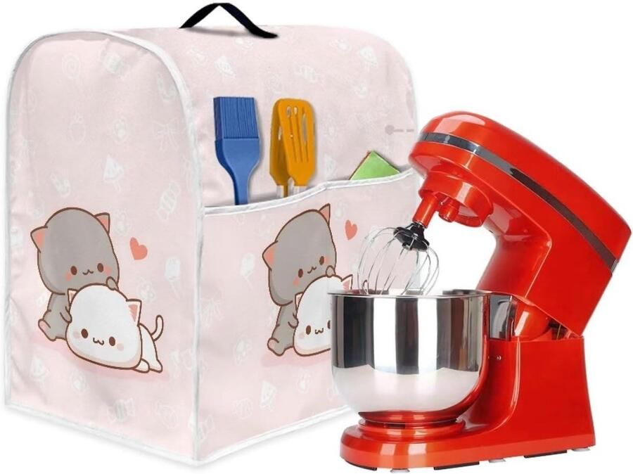 Mixerhoes Keukenmachine Apparaathoes Mixer Keuken Organiseren Met Opbergvak 37 cm hoog Kattenprint