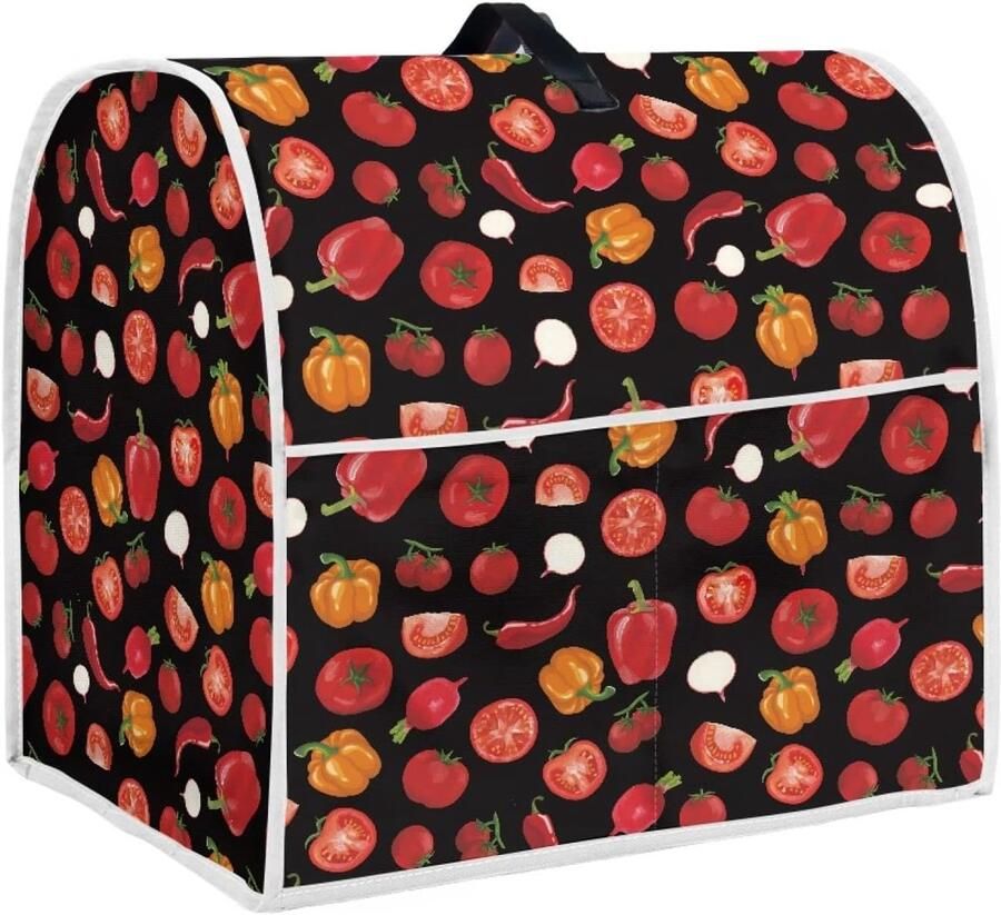 Mixerhoes Keukenmachine Apparaathoes Mixer Keuken Organiseren Waterafstotend Polyester Universeel Formaat Fruitprint