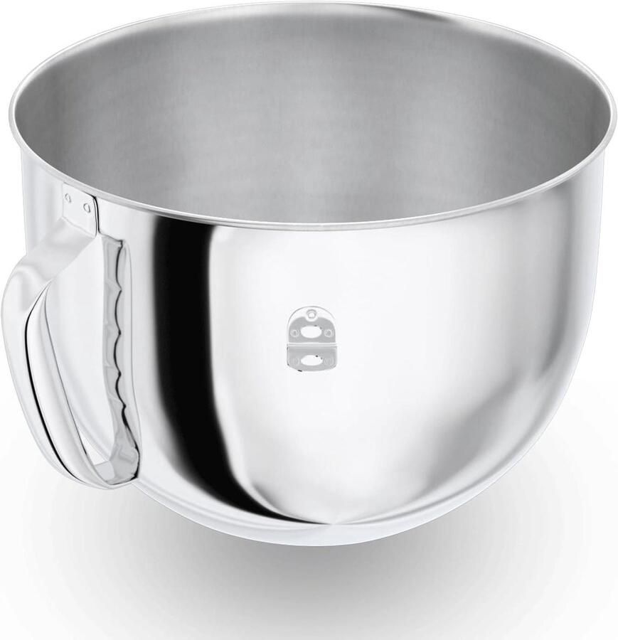 Mixkom 7QT Keukenmachine Kom Beslag Maken Met Handvat 7 Quarts Zilver