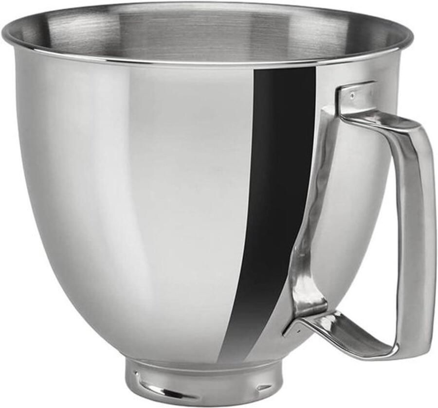 Mixkom Keukenmachine Roestvrijstalen kom Beslag Maken Voedselveilig Materiaal 4.5QT Zilverkleurig