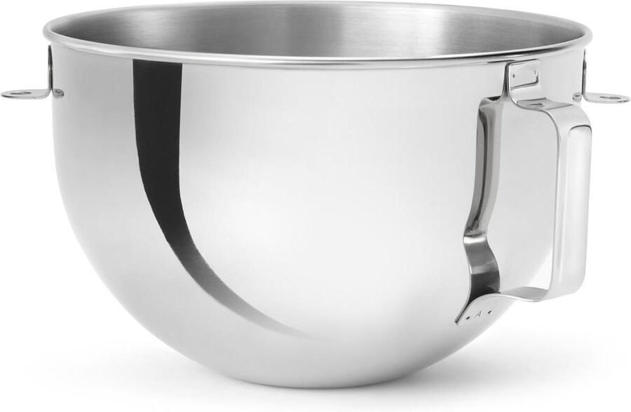Mixkom RVS Keukenmachine Kom Bakken en Koken 10% Meer Capaciteit 5.2 Liter Zilverkleurig