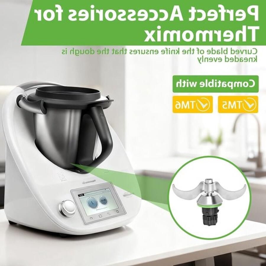 Mixmes voor Thermomix TM5 en TM6 vervangend mes voor deeg en accessoires voor keukenmachines