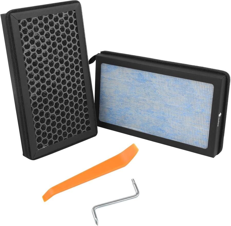 Model 3 Y Luchtfilter (2016-2024) HEPA cabineluchtfilter 2 verpakkingen [actieve kool] [waardekit] met demonteerbaar gereedschap