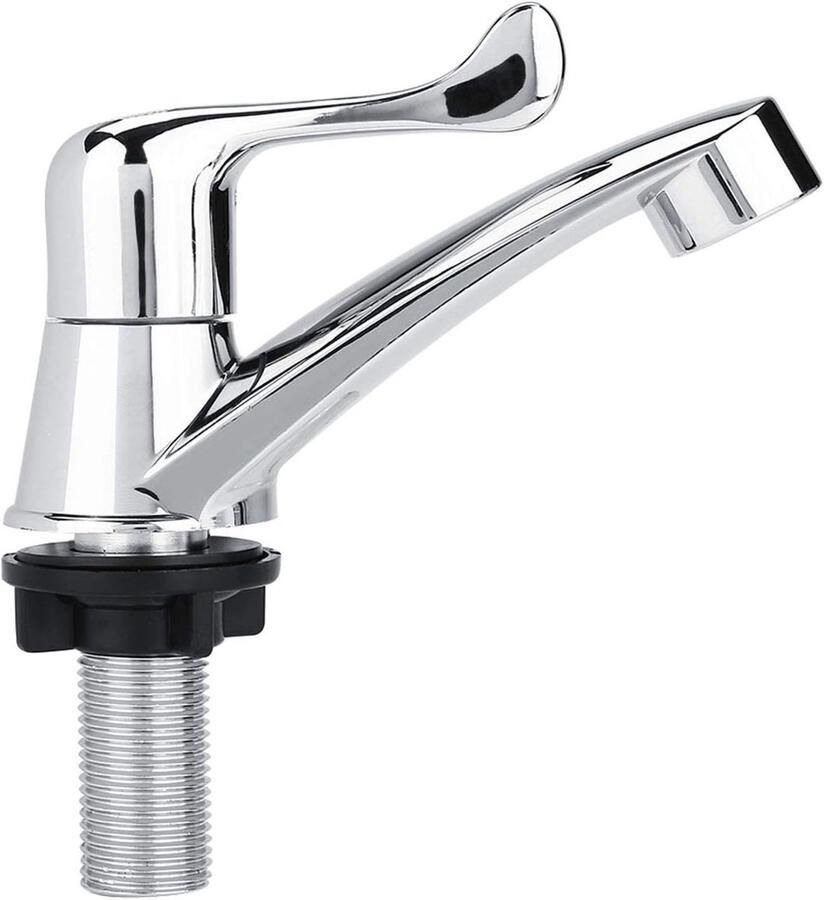 Moderne Enkele Koudwaterkraan voor Wastafel Perfect voor Badkamer en Keuken Hoogwaardige Accessoires voor Jouw Wastafel