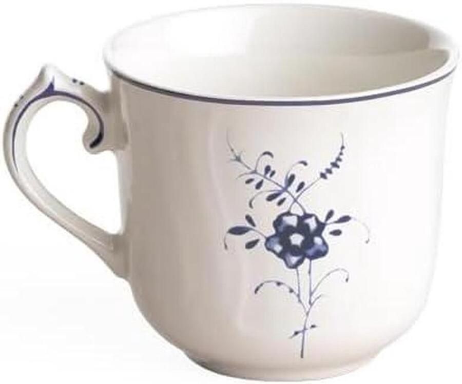 Mok espresso kopje Koffie kopje Genieten van koffie Porseleinen design 010 liter Blauw
