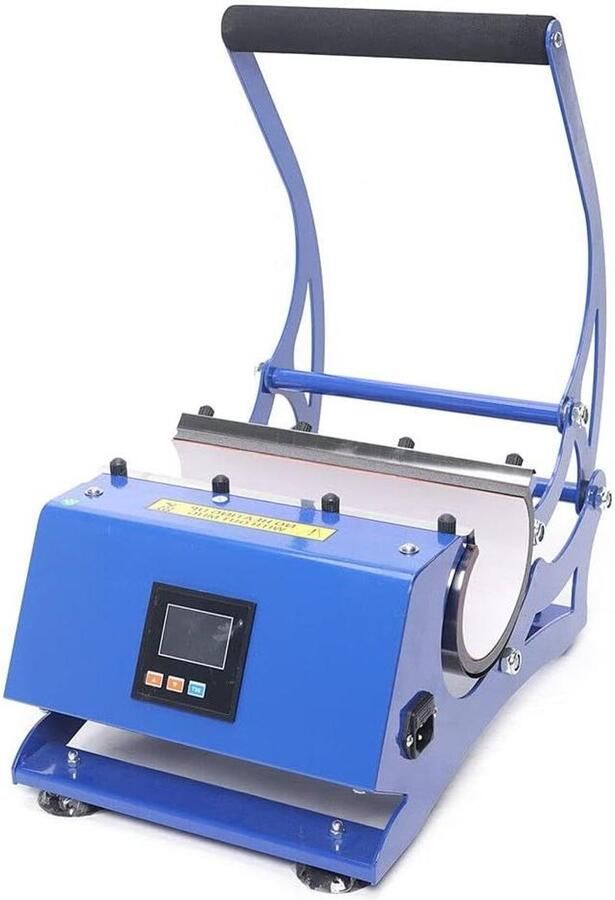 Mok Hittepers Transferpers Sublimatiepers Gepersonaliseerde Mokken Maken 6-in-1 Multifunctioneel 600 Watt Zwart