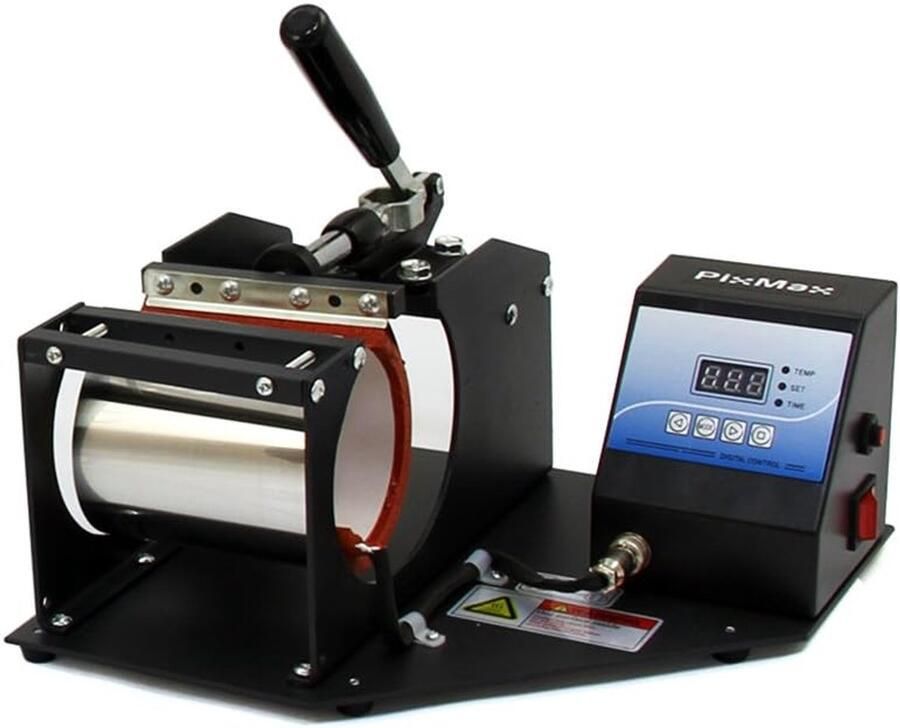 Mok Pers Machine Sublimatie Printer Mokken Personaliseren Inclusief Papier 11 oz Zwart
