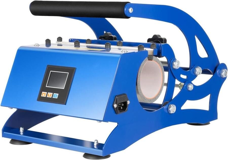Mok Sublimatiepers Hittepers Mokken Bekers Personaliseren 6-in-1 Multifunctioneel 500 Watt Blauw Zwart