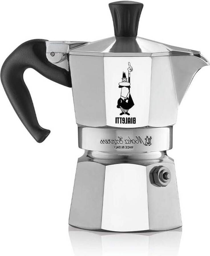 Moka Express Koffiezetapparaat (2 Kopjes) Roestvrij Staal Italiaans Design