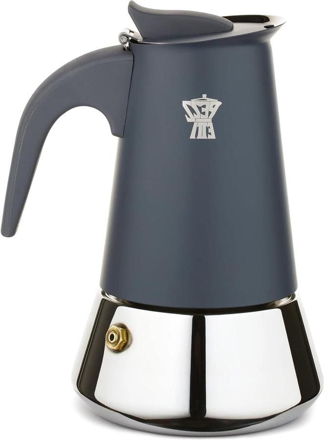 Moka Koffiezetapparaat Italiaanse Koffiemaker Koffie Zetten Traditionele Zetmethode 10 Kops Antraciet