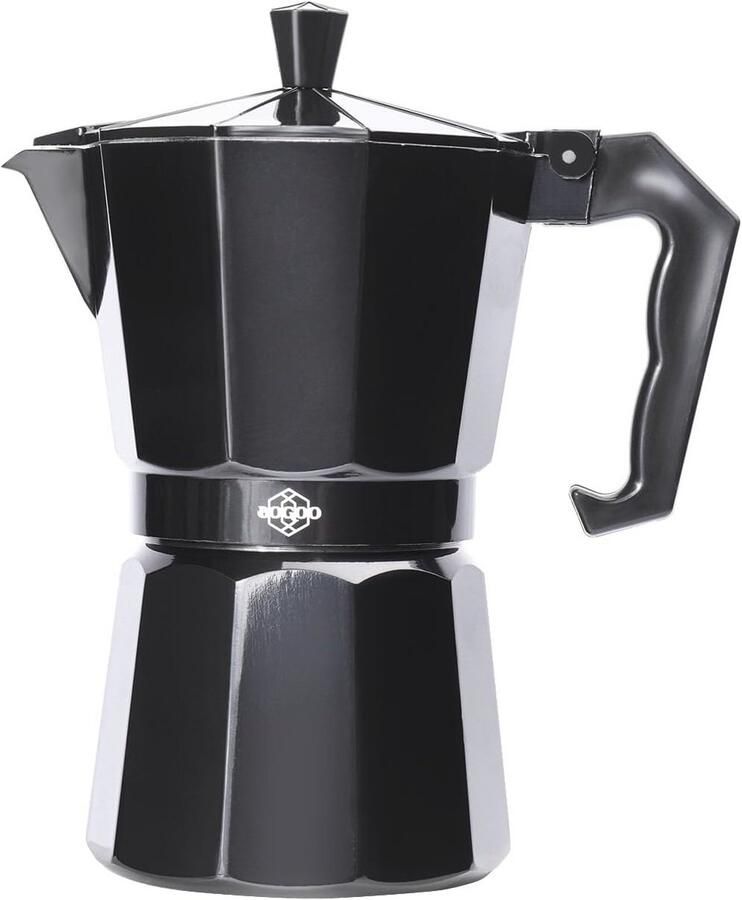 Moka Pot Koffiezetapparaat Italiaanse Stijl Aluminium Percolator voor Gas Inductie & Elektrische Kookplaten