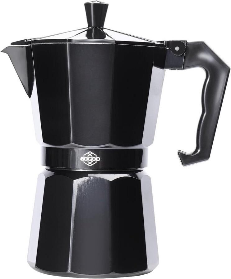Moka Pot Koffiezetapparaat Italiaanse Stijl Aluminium Percolator voor Gas Inductie & Elektrische Kookplaten