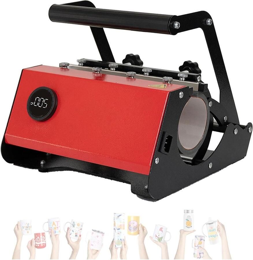 Mokken Persmachine Bekers Printer Gepersonaliseerde Mokken Maken Dubbele Mok Capaciteit 11-30oz Zwart