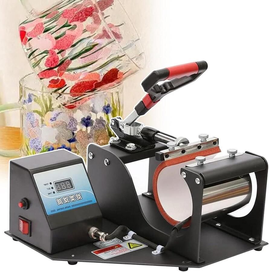Mokken Persmachine Hittepers Mokken Bedrukken Mokken Touchscreen Bediening 11oz Zwart