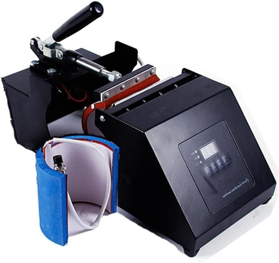 Mok Persmachine Warmtepers Machine Mokken Personaliseren Krachtig Efficiënt 11oz Zwart