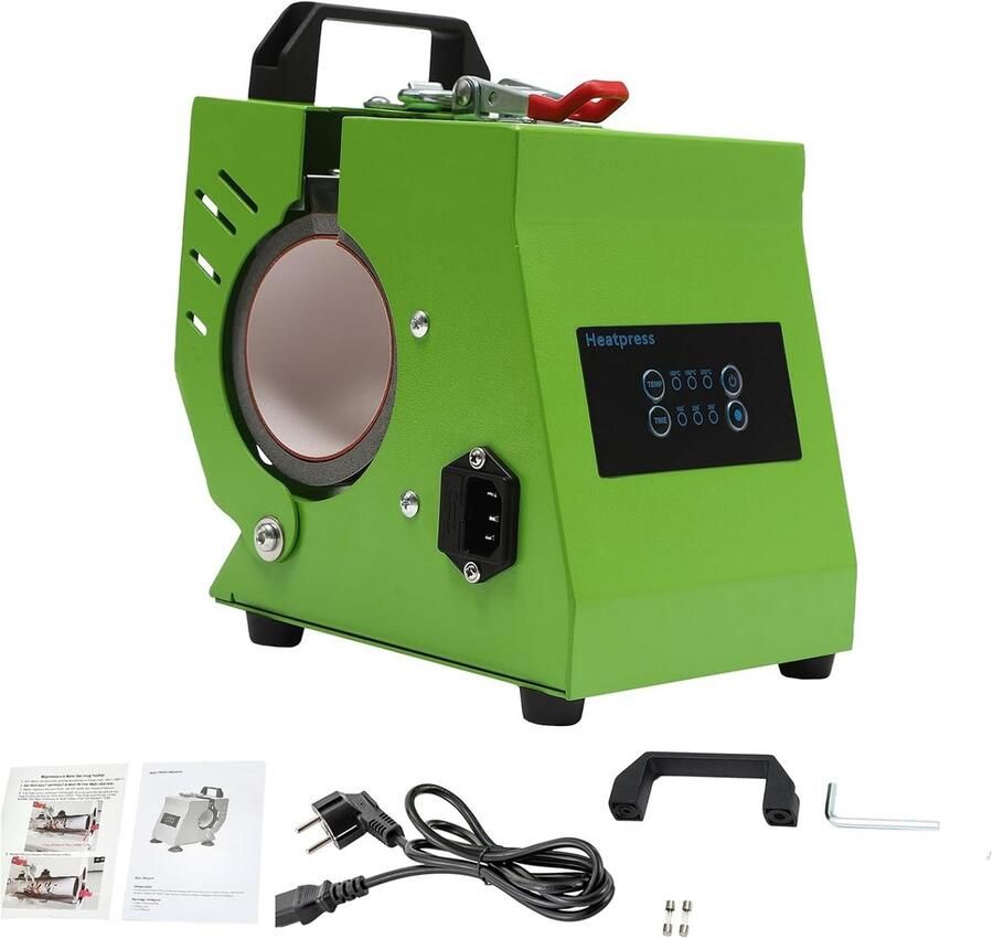 Mokkenpers 300W Hittepers voor Sublimatie op Keramiek Glas en Metaal Instelbare Tijd & Temperatuur