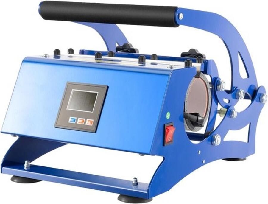 Mokkenpers Hittepers voor bekers Zelf gepersonaliseerde cadeaus maken 6-in-1 maten 8-30 oz Blauw zwart