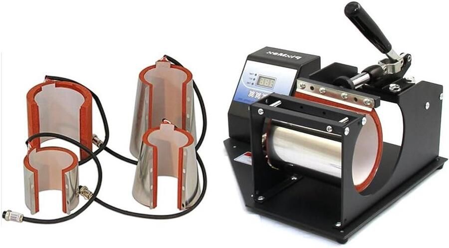 Mokkenpers Machine Hittepers Mokken Bedrukken 5 Persaccessoires 38 x 22 x 12 cm Zwart