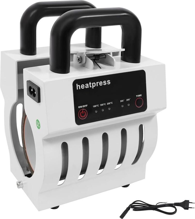 Mokjespers Transferpers Bekers Personaliseren Gelijkmatige Verwarming 3-11 oz Wit