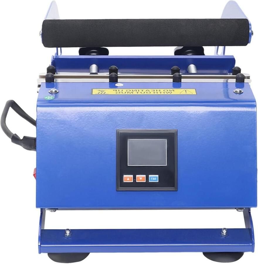 Mokpers 6-in-1 Hittepers Bekers Gepersonaliseerde Geschenken Maken Zes Maten Manchetten 500W Blauw Zwart