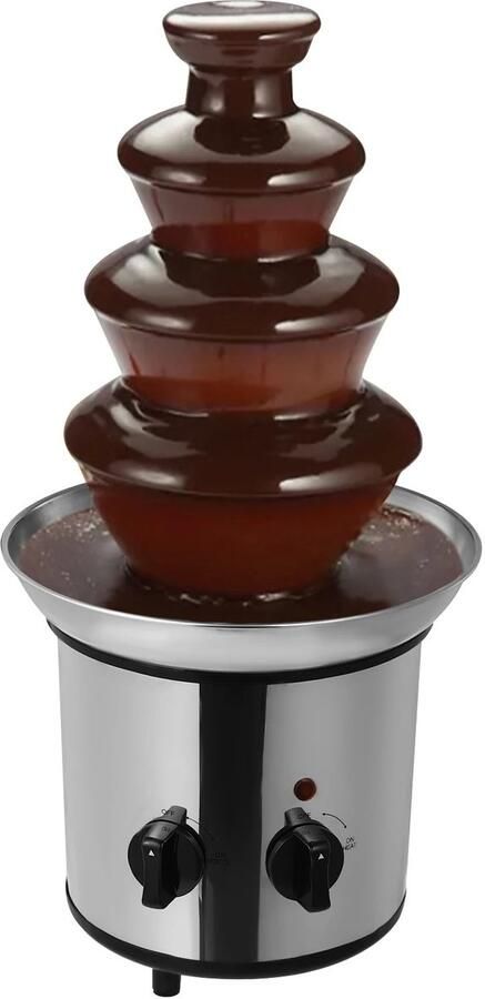 Molain Chocolade Fontein Fondue 4 laags Met verwarming Roestvrij staal 170W