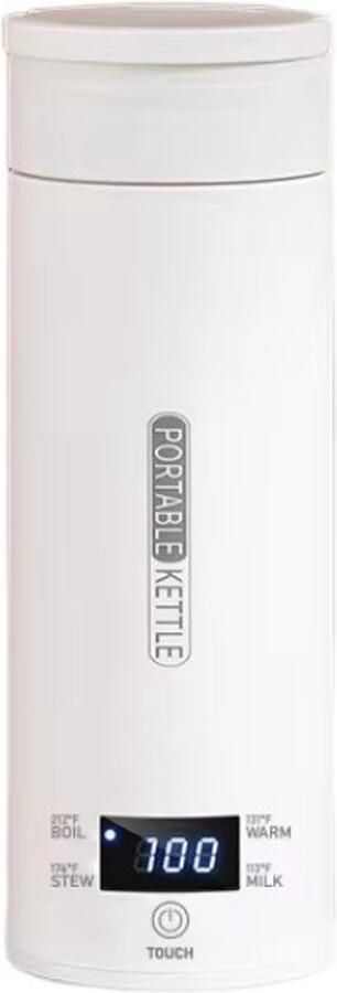 Molain Draagbare Waterkoker Met temperatuurregeling 500ML Warmhoudfunctie 45-100°C Oplaadbaar Melk thee & koffie