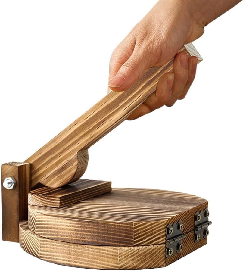 Mold Houten 10 cm deegpersmaker multifunctionele wikkelpers voor knoedel ravioli tortilla thuis keuken duurzaam ergonomisch ontwerp voor eenvoudig vouwen en consistente randen Co