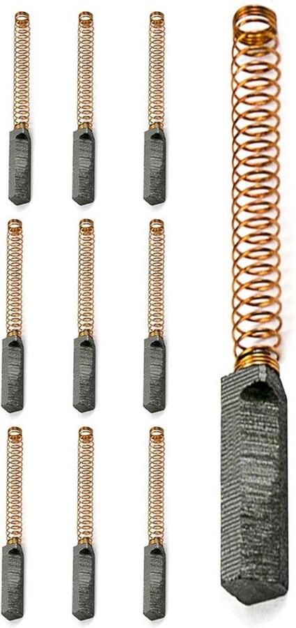Motor Koolborstels voor Voedsel Mixer Set van 10 Stuks Geschikt voor KitchenAid Mixer Afmetingen 6x6x25mm