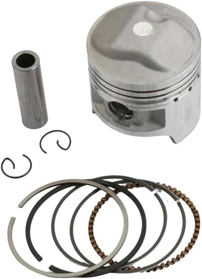 Motor Zuiger Set Zuiger Ringen Kit Motor Onderhoud Hoge Compressie 57 mm Diameter Zilverkleurig
