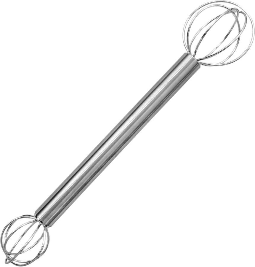 Muddler RVS Roerstaaf Mengtool Sauzen Maken Ergonomische Grip 20 cm Zilverkleurig