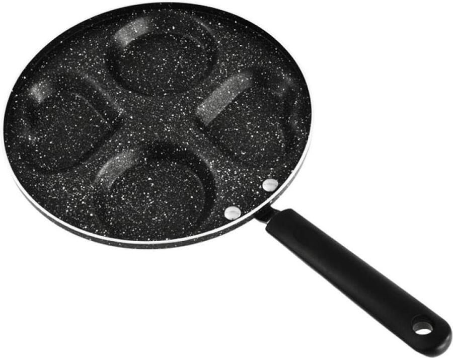 Multi-ei koekenpan Omelet pan Ontbijt maken 4-gaats ontwerp Niet gespecificeerd Zwart