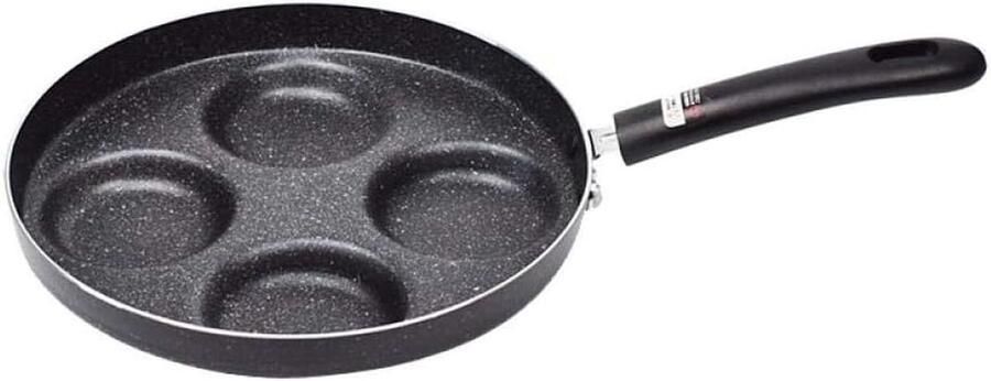 Multi-ei koekenpan Omelet pan Ontbijt maken 4-gaats ontwerp Niet gespecificeerd Zwart