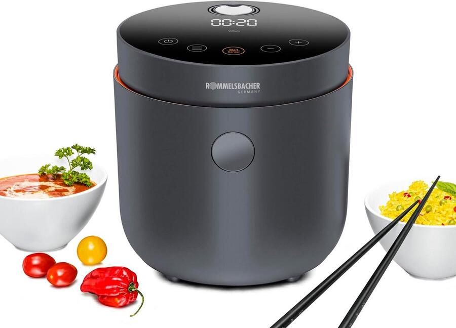 Multi rijstkoker met Low Carb-programma en touch bediening
