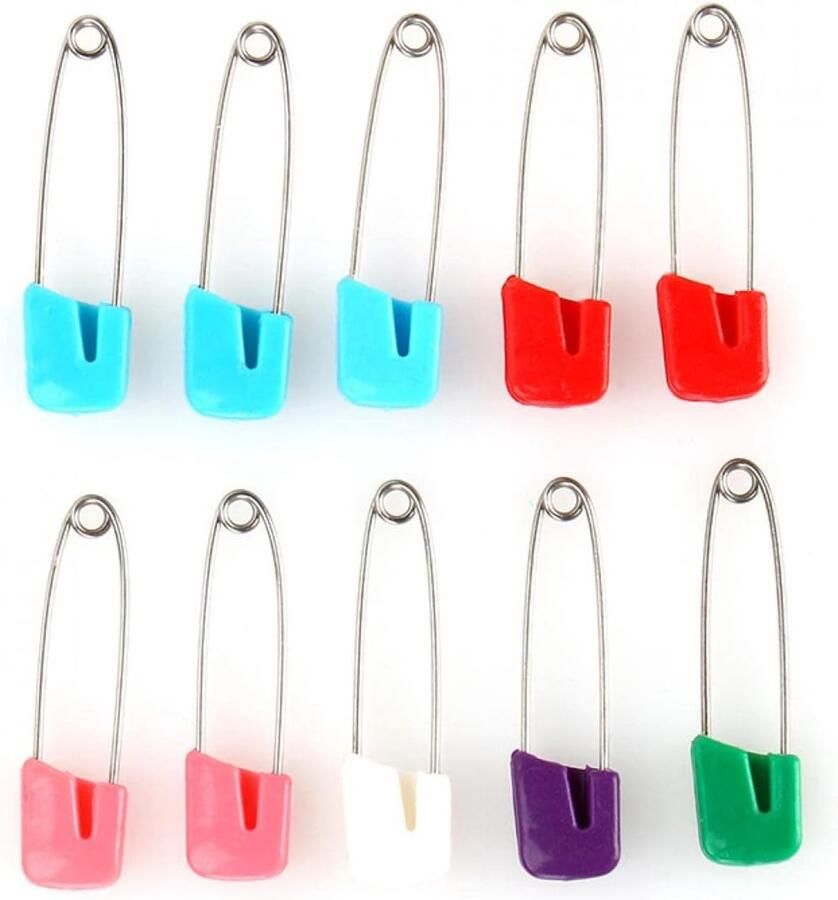 Multicolor veiligheidsspelden 10st ambachtelijke naaien veiligheidsspelden Hold Locking Baby Kids jurk doek luier kleur multifunctionele baby veiligheidsspeld
