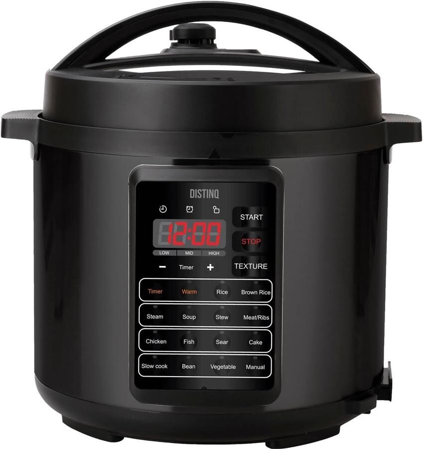 Multicooker 10-in-1 Snelkookpan Rijstkoker Veelzijdig Koken 10 Kookfuncties 57 Liter Capaciteit Zwart