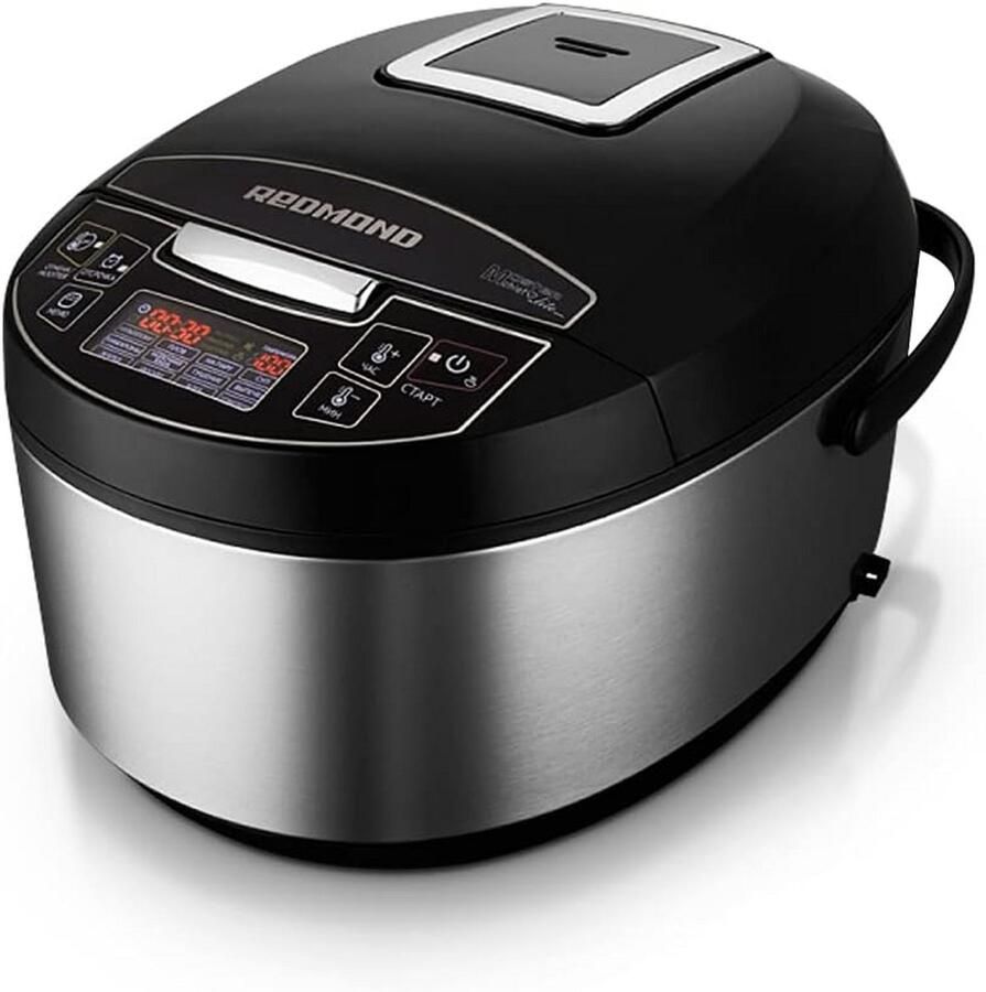 Multicooker 40 Programma's Elektrische Kookpan Maaltijden Bereiden LCD Touch Display 5 Liter Zwart
