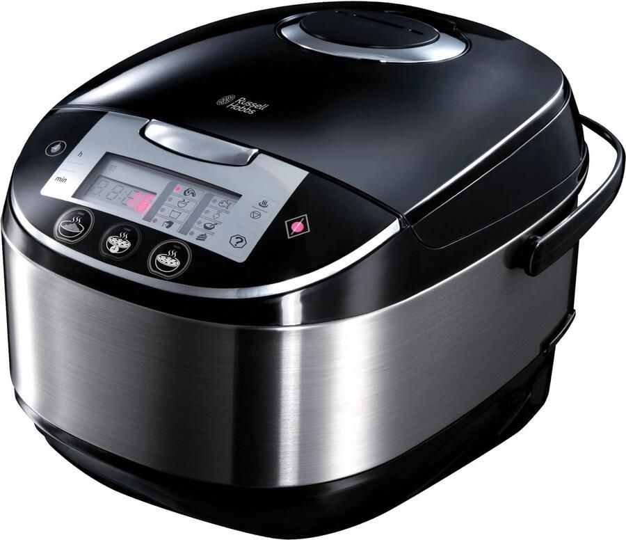 Multicooker 5 liter 900W met 11 programma's digitale kookpan met timer warmhoudfunctie en stoommand zwart