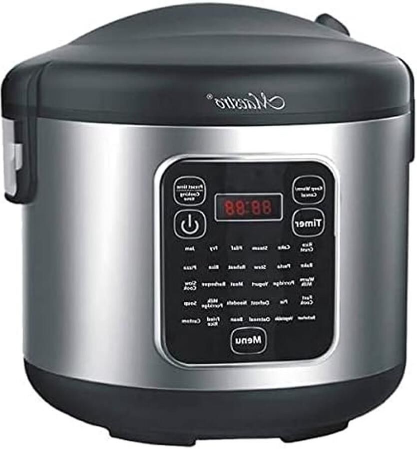 Multicooker Elektrisch Snelkookpan Koken Maaltijden Bereiden 30 Voorgeprogrammeerde Programma's 5 Liter Zwart