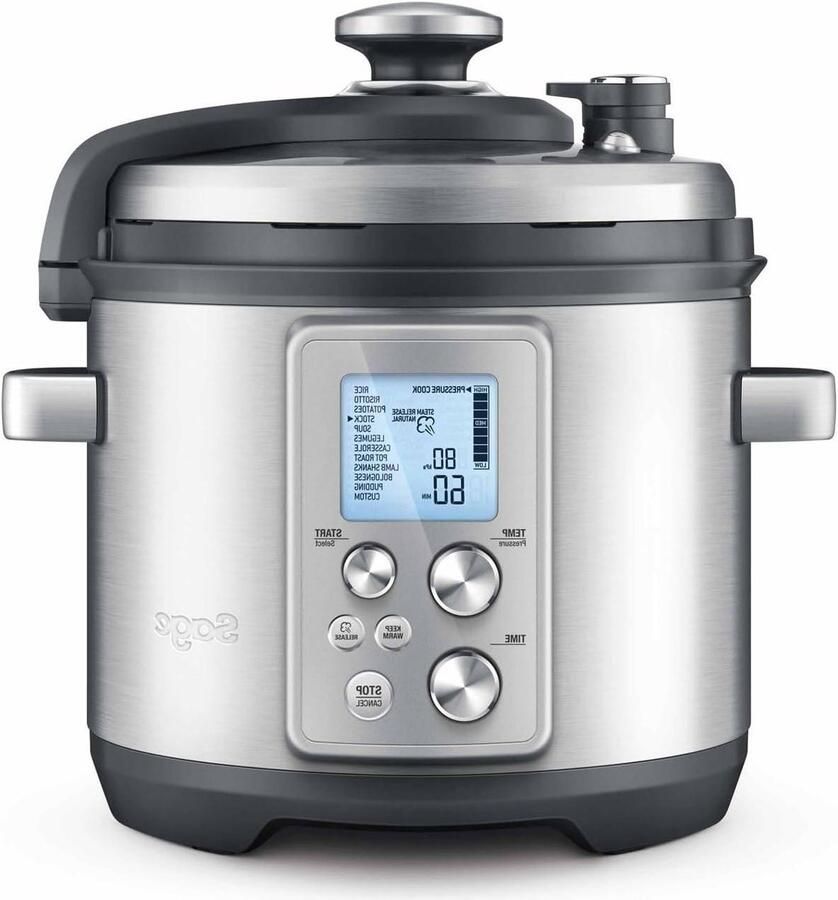 Multicooker Elektrische Pan Maaltijden Bereiden Adaptieve Kooktechnologie 6 Liter Geborsteld Staal