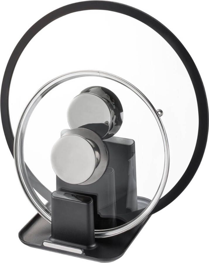 Multicookerhouder Zwart Zilver 14 5 x 16 5 x 11 5 cm Stevige en Praktische Oplossing voor Jouw Multicooker