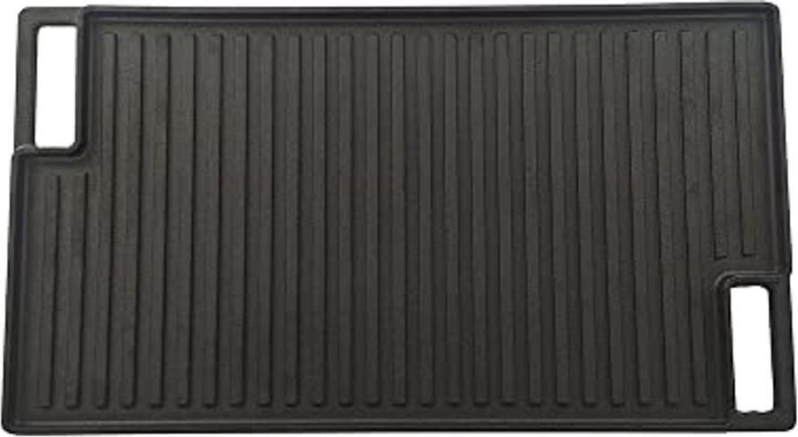 Multifunctioneel Dubbelzijdig Gietijzeren Rooster voor Grill Fornuis en Oven - Foto 2