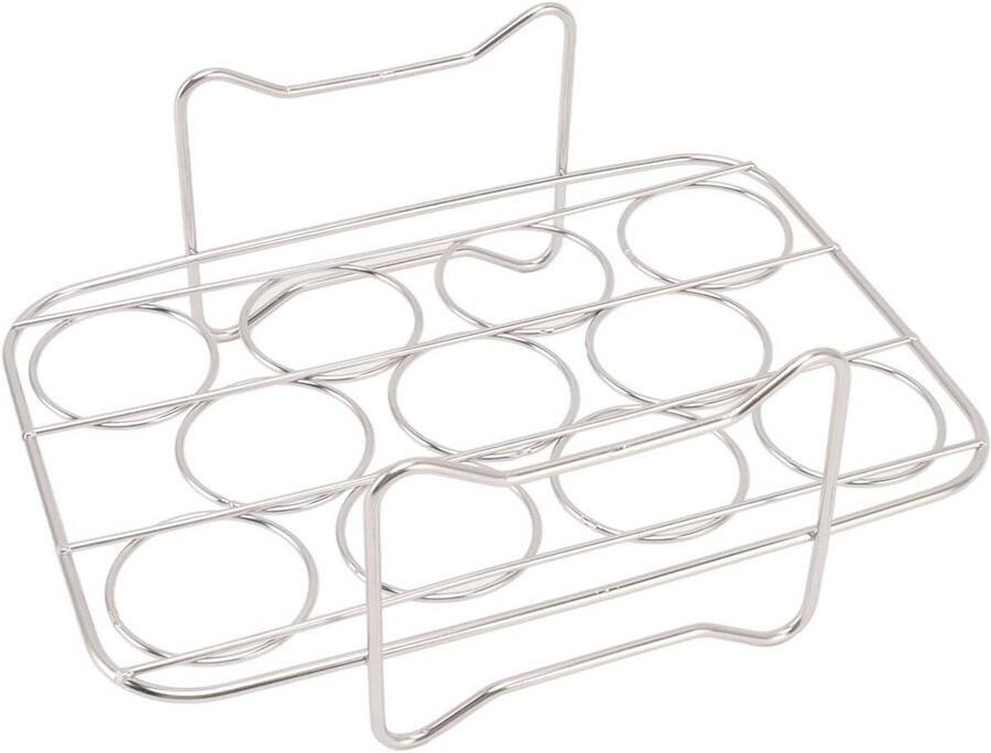 Multifunctioneel Eierstoomrek van Roestvrij Staal voor Snel Koken van Eieren