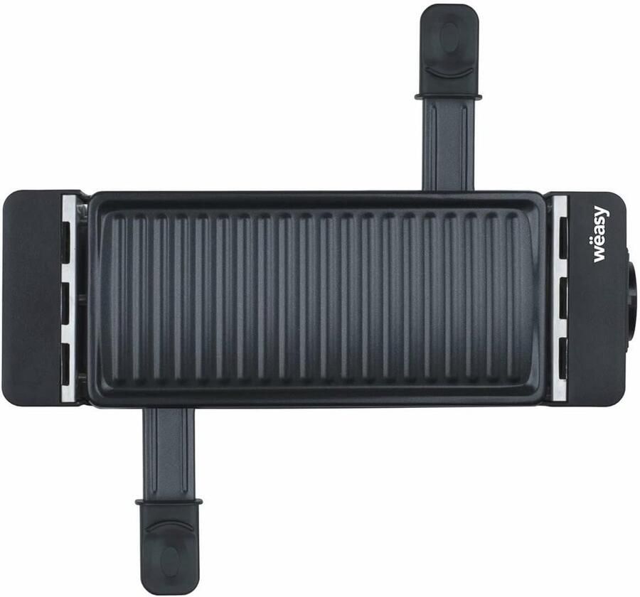 Multifunctioneel Gourmetstel voor 2 Personen Duo Raclette 2-in-1 Antiaanbaklaag Geschikt voor 4 Apparaten