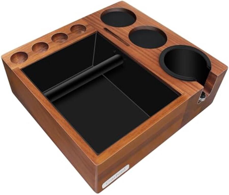 Multifunctionele 9-in-1 Portafilterhouder voor Espresso Tamping Station Antislip Knock Box en Verwijderbaar Tamp Station voor 51 54mm
