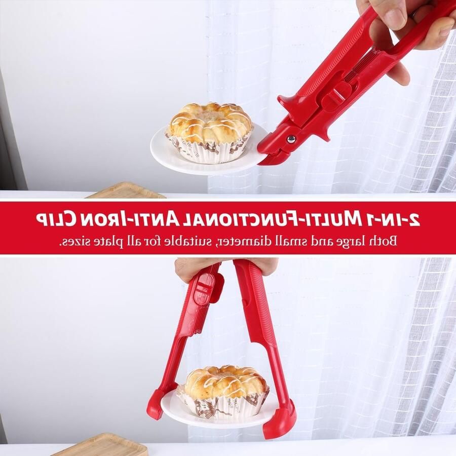 Multifunctionele Antislip Keukentang en Schaal met Siliconen Anti-verbranding Handschoenen voor Pizza en Airfryer Gebruik