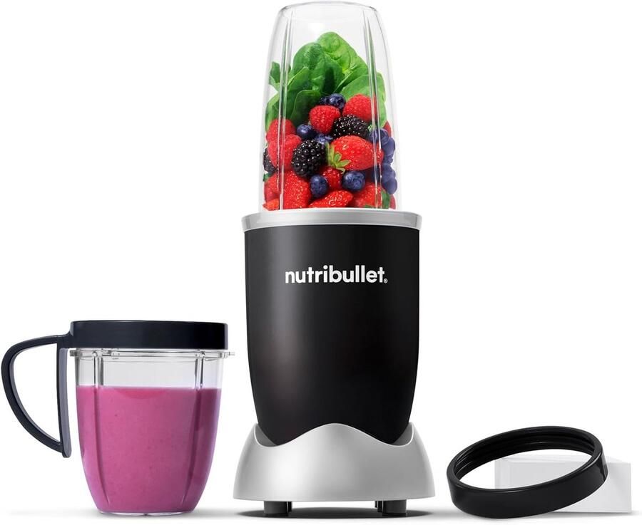 Multifunctionele blender 600W Elektrische blender voor smoothies en meer 700ml en 500ml glazen