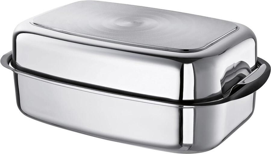 Multifunctionele braadpan Grote pan Ruim koken Energiebesparende bodem 36 cm 6 liter Zilver