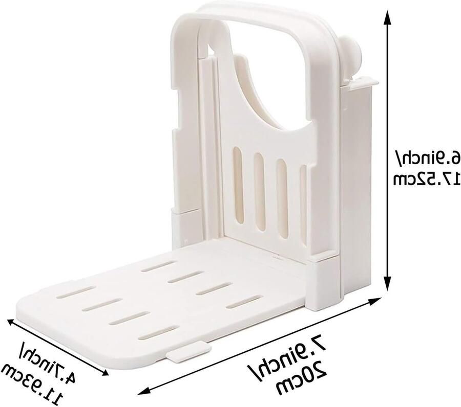 Multifunctionele broodsnijder en sandwichtoaster opvouwbaar en verstelbaar voor snel en veilig snijden van 4 sandwiches