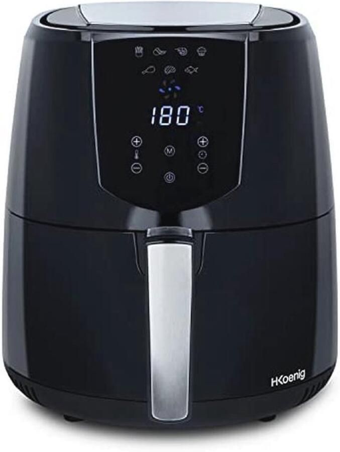 Multifunctionele Compacte Airfryer 4L Gezond Koken met 7 Instelbare Programma's en Temperatuurregeling van 80° tot 200°C